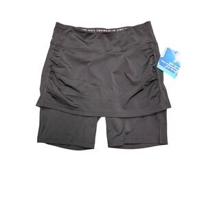 Coolibar UPF 50+ Skirted Swim/athletic Skort sz M NWT Black